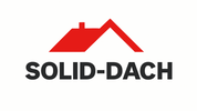 Logo of SOLID-DACH with a red roof icon on a white background